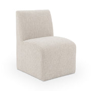 Brighton Dining Chair with Casters - Coastal Sand