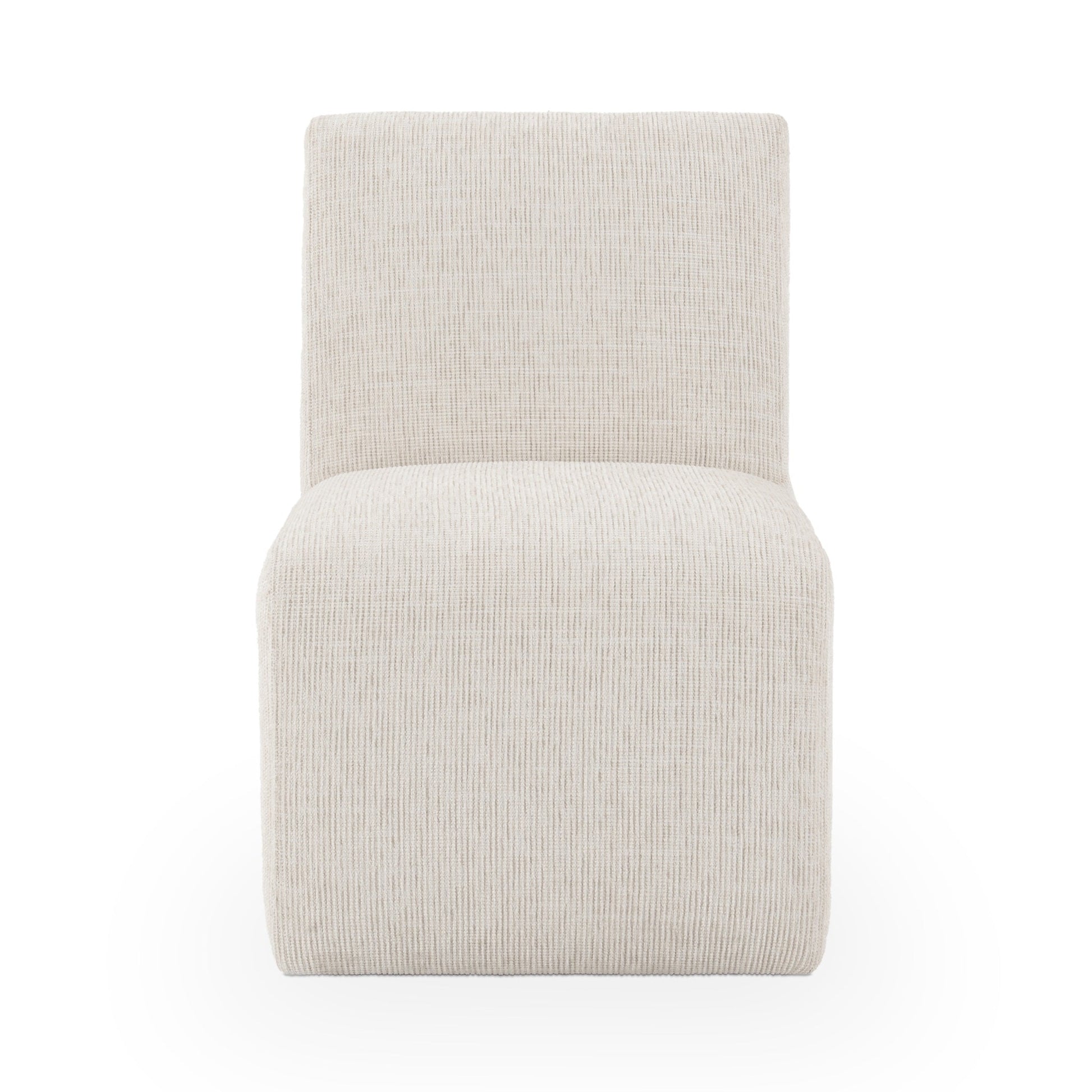 Brighton Dining Chair with Casters - Coastal Sand