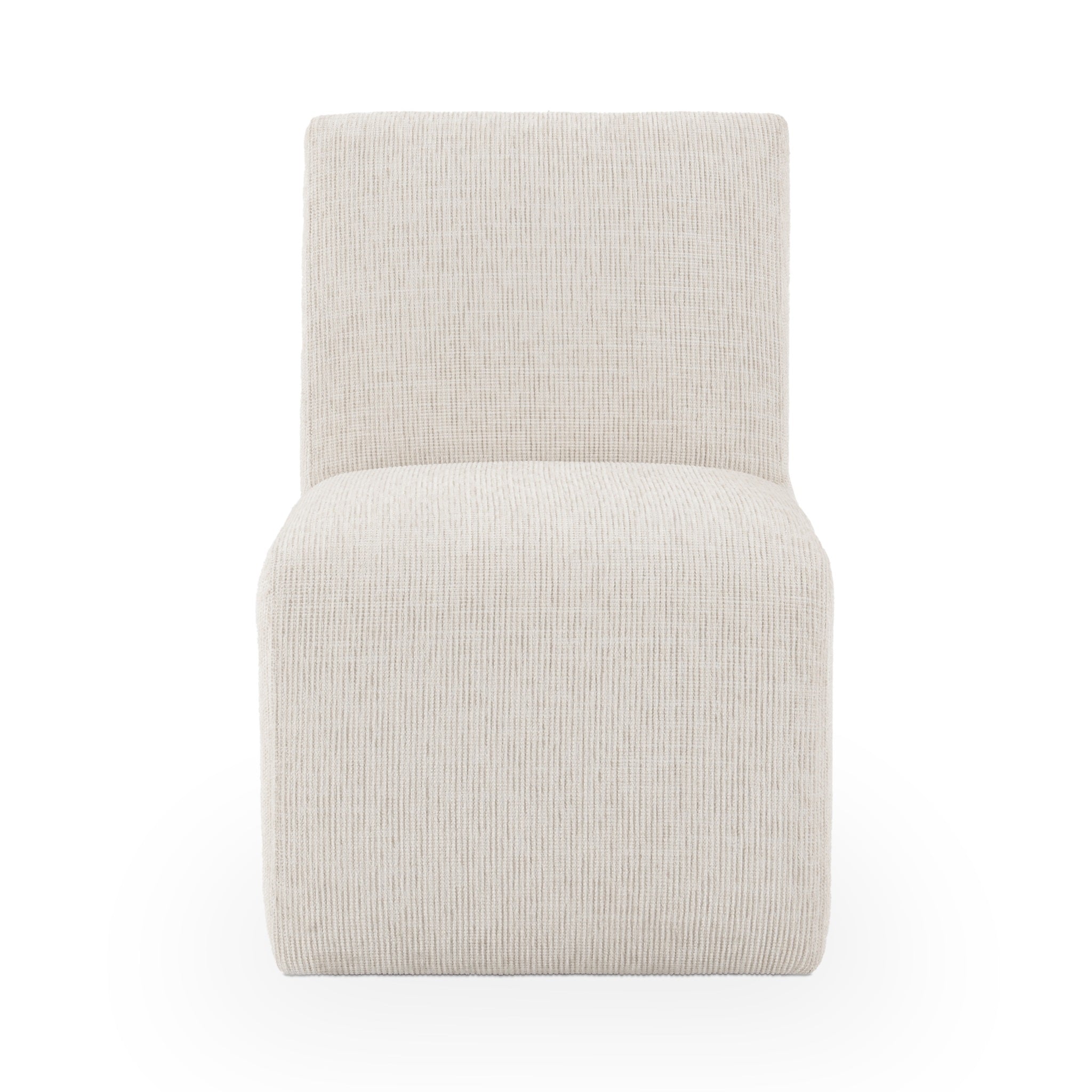 Brighton Dining Chair with Casters - Coastal Sand