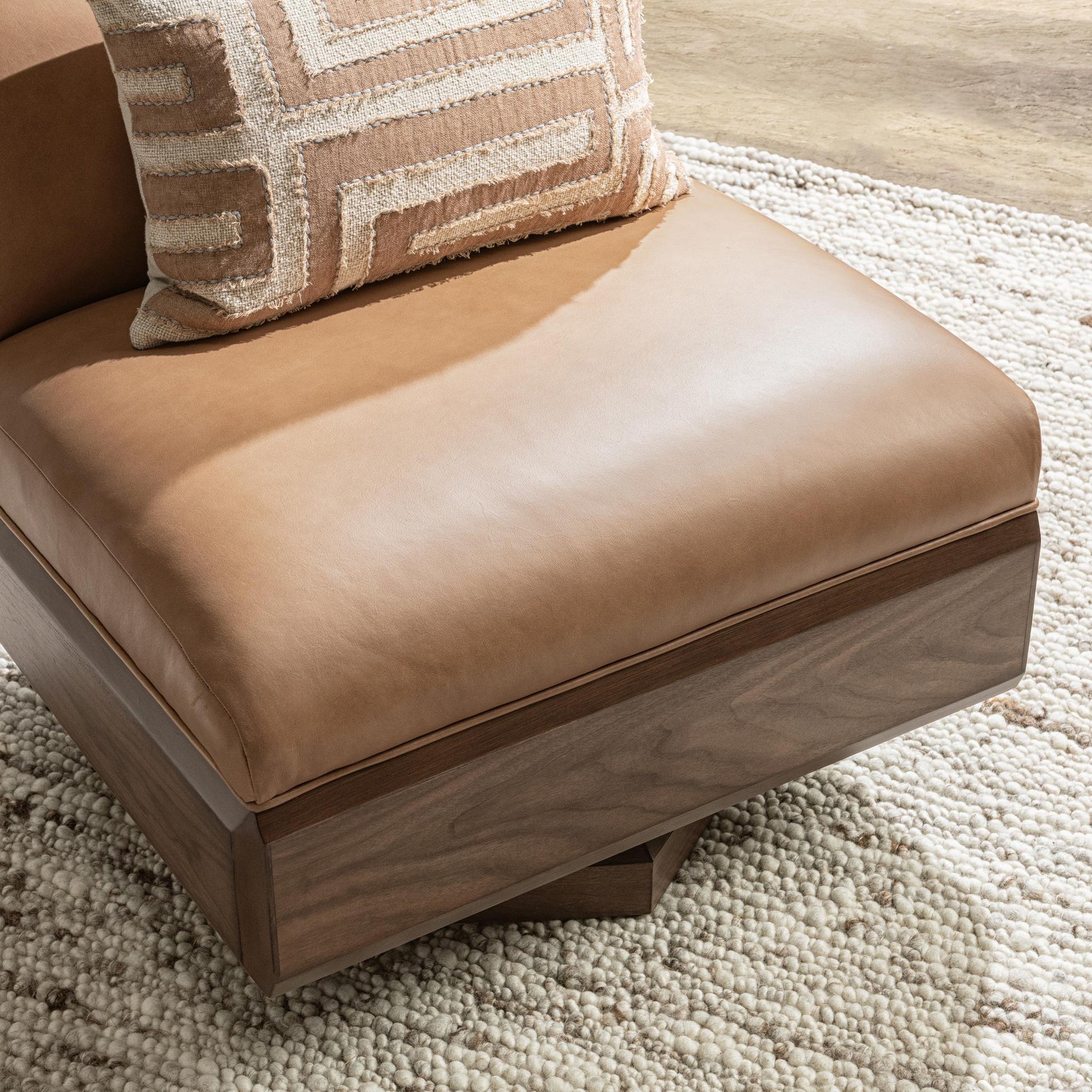 Myla Swivel Chair - Tan