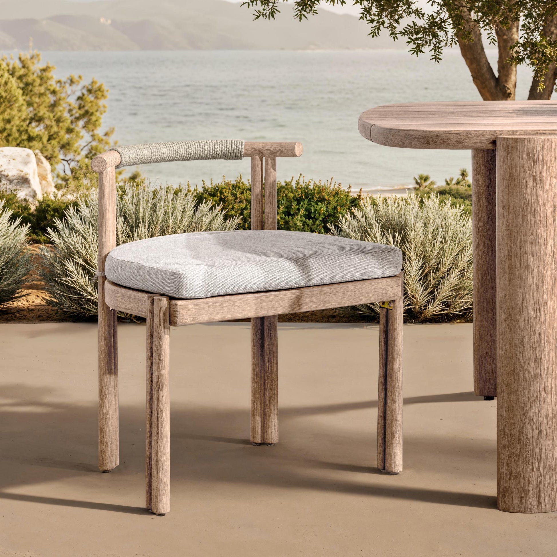Oliver Outdoor Dining Chair Set of 2 - Butterscotch