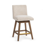 Ava Swivel Counter Stool - Vanilla Oat