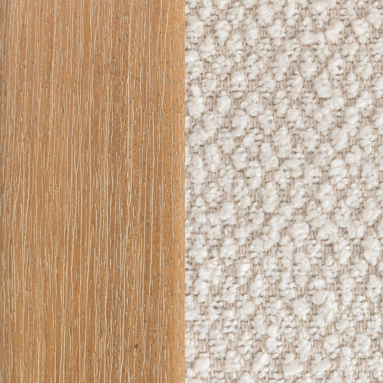 Caprice Natural Finish Light Beige Upholstered Accent Chair