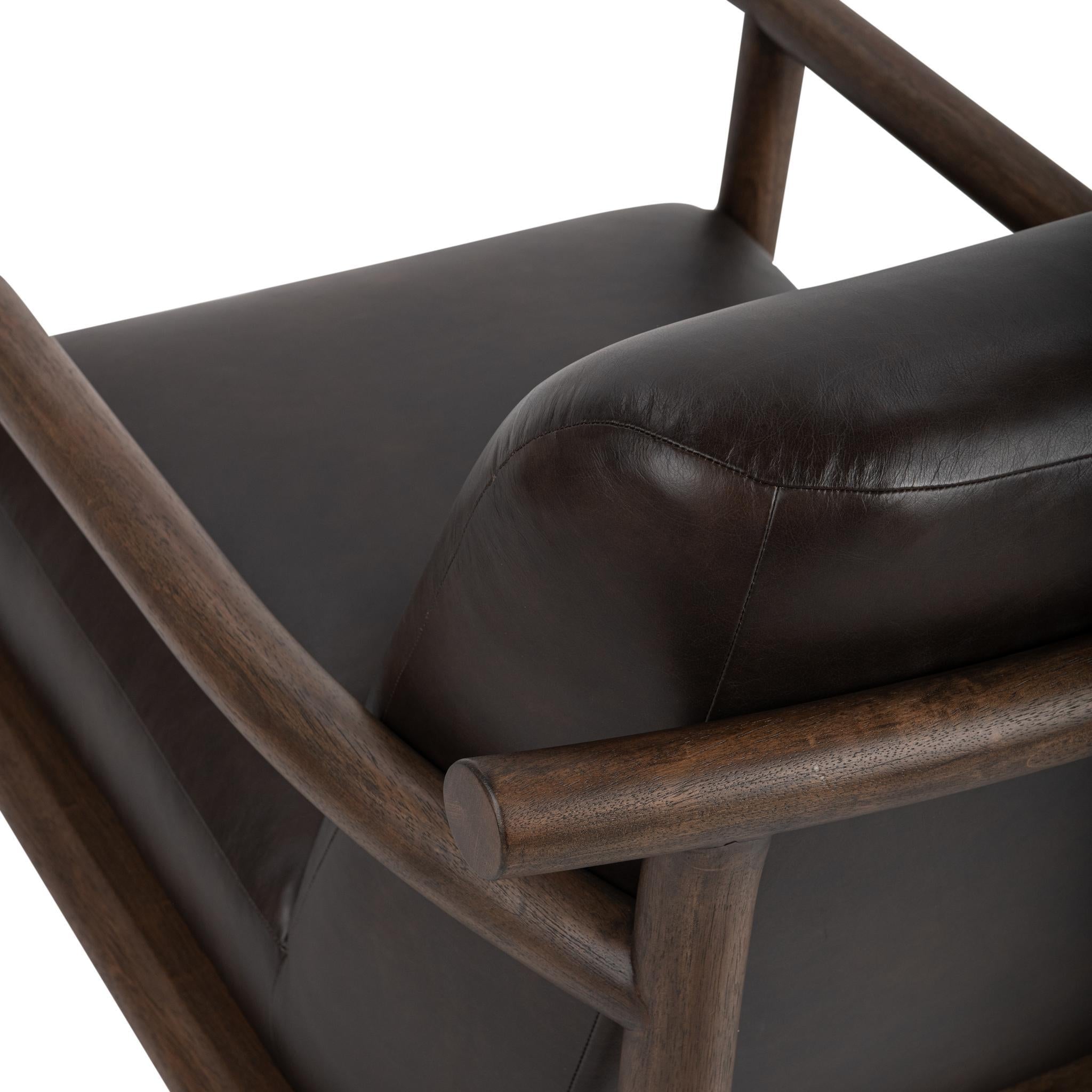 Azoria Accent Chair - Dark Roast