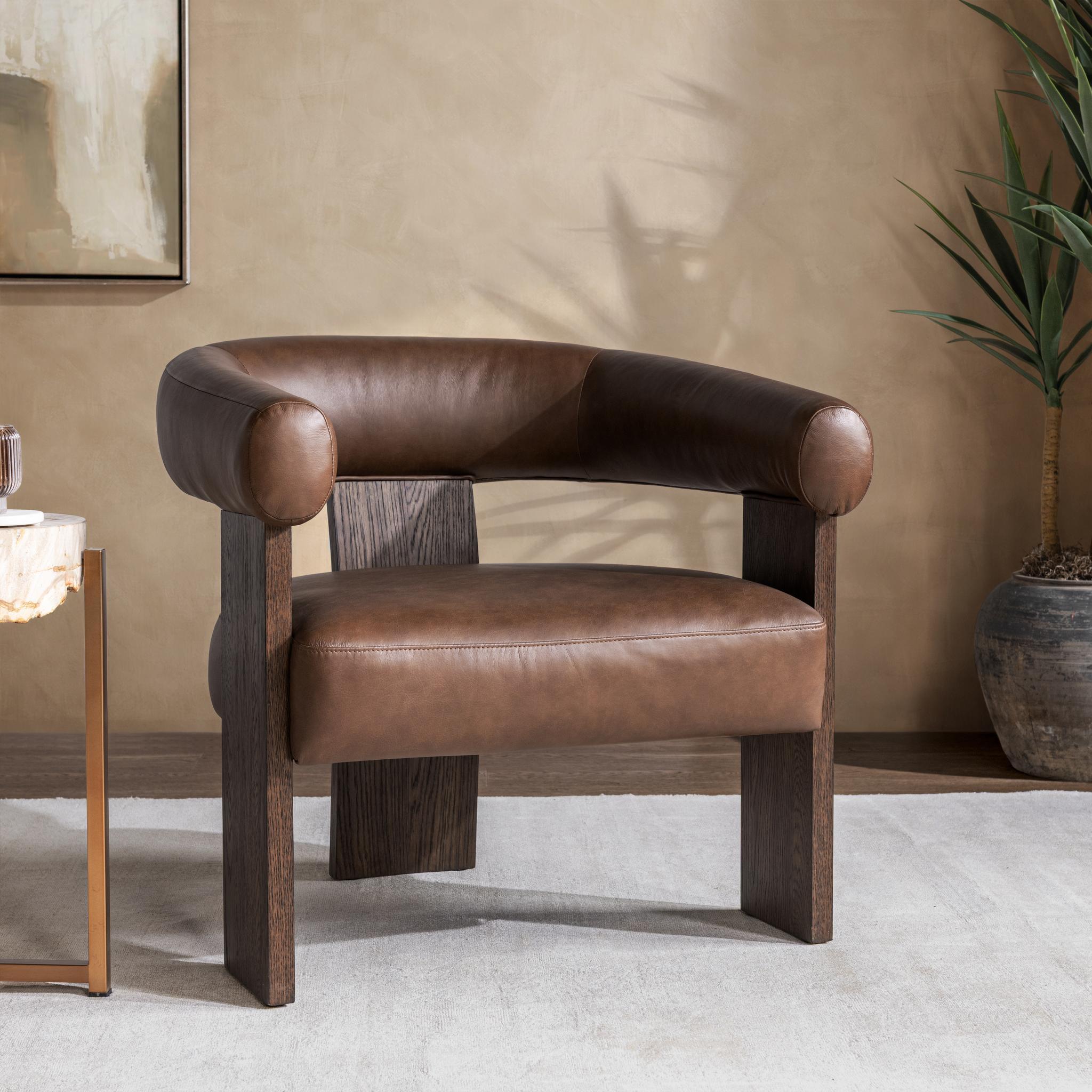 Julina Accent Chair - Rich Cocoa