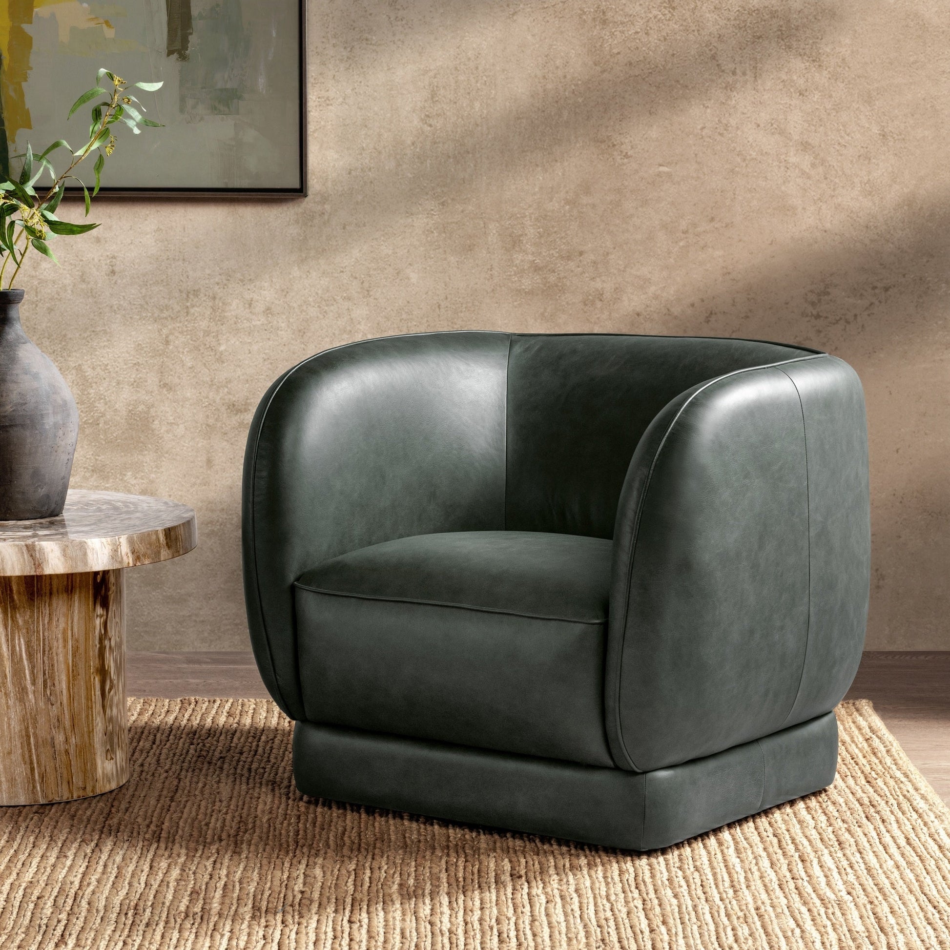 Rinner Swivel Chair - Tan