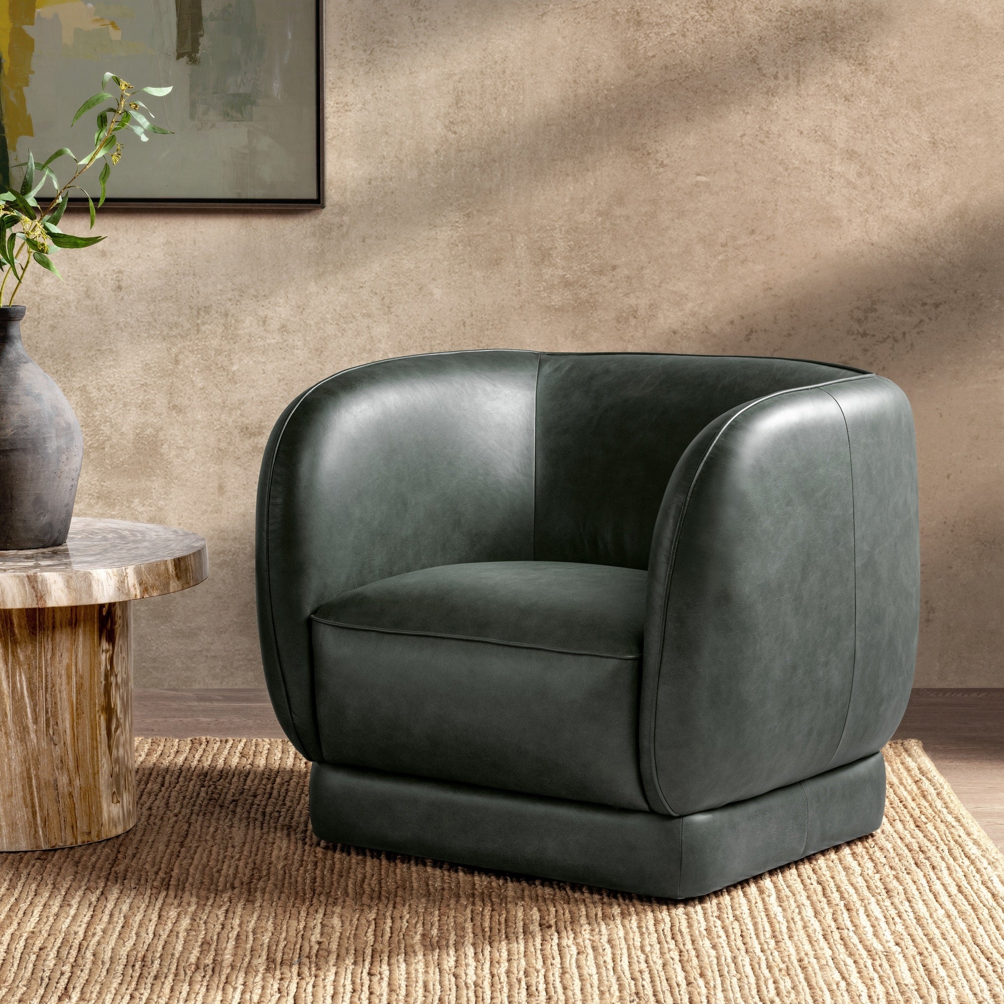 Rinner Swivel Chair - Tan