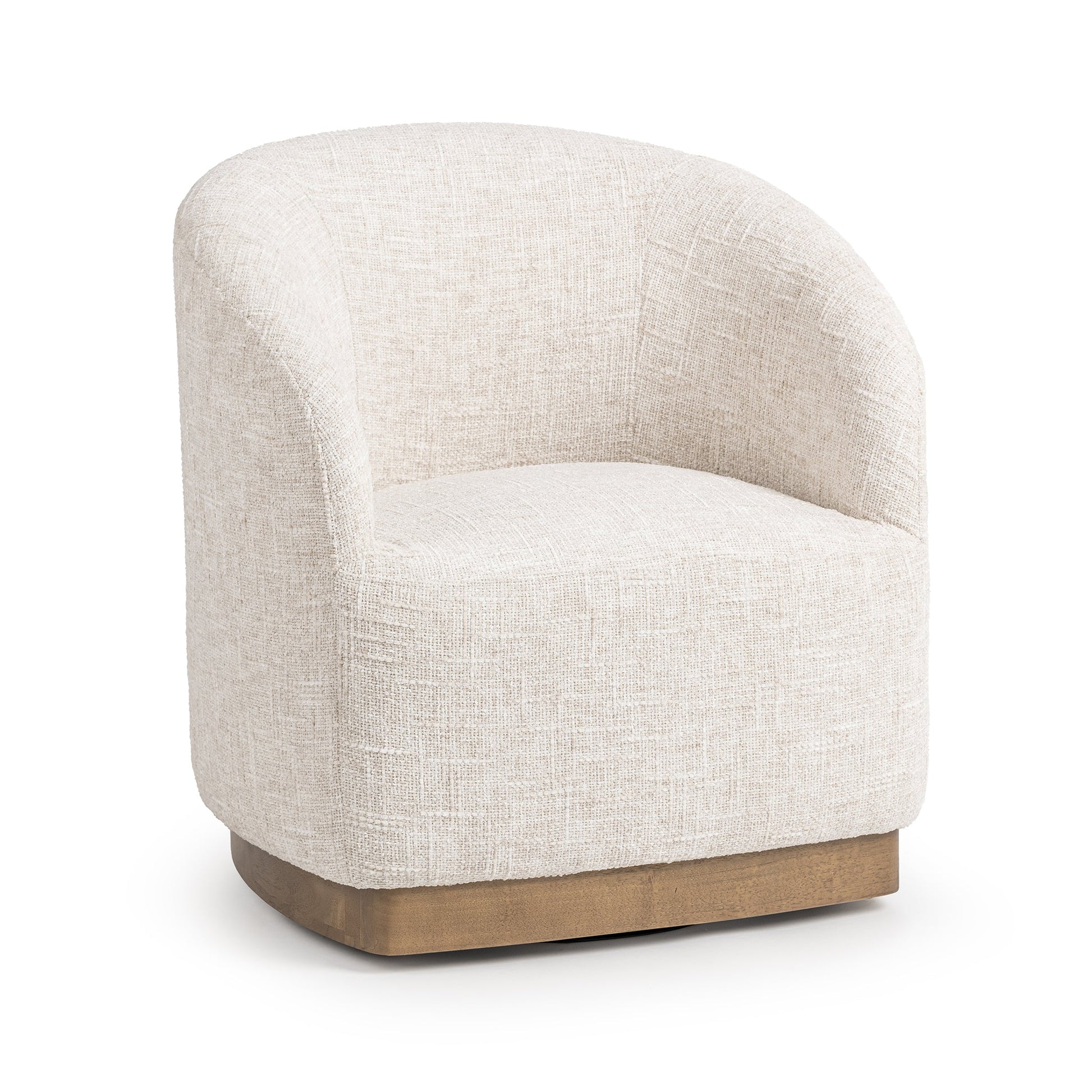 Diah Swivel Accent Chair - Toasted Linen