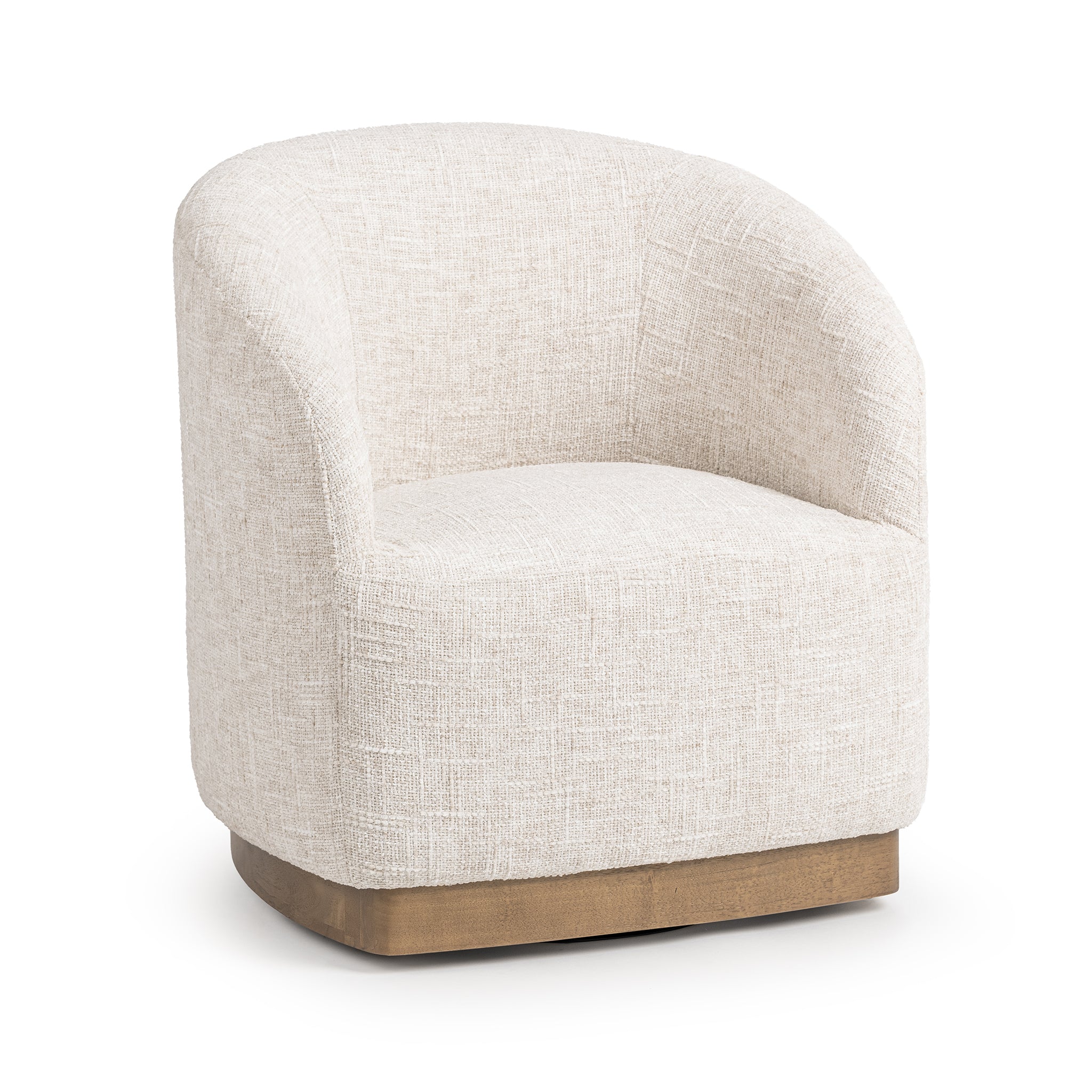 Diah Swivel Accent Chair - Toasted Linen