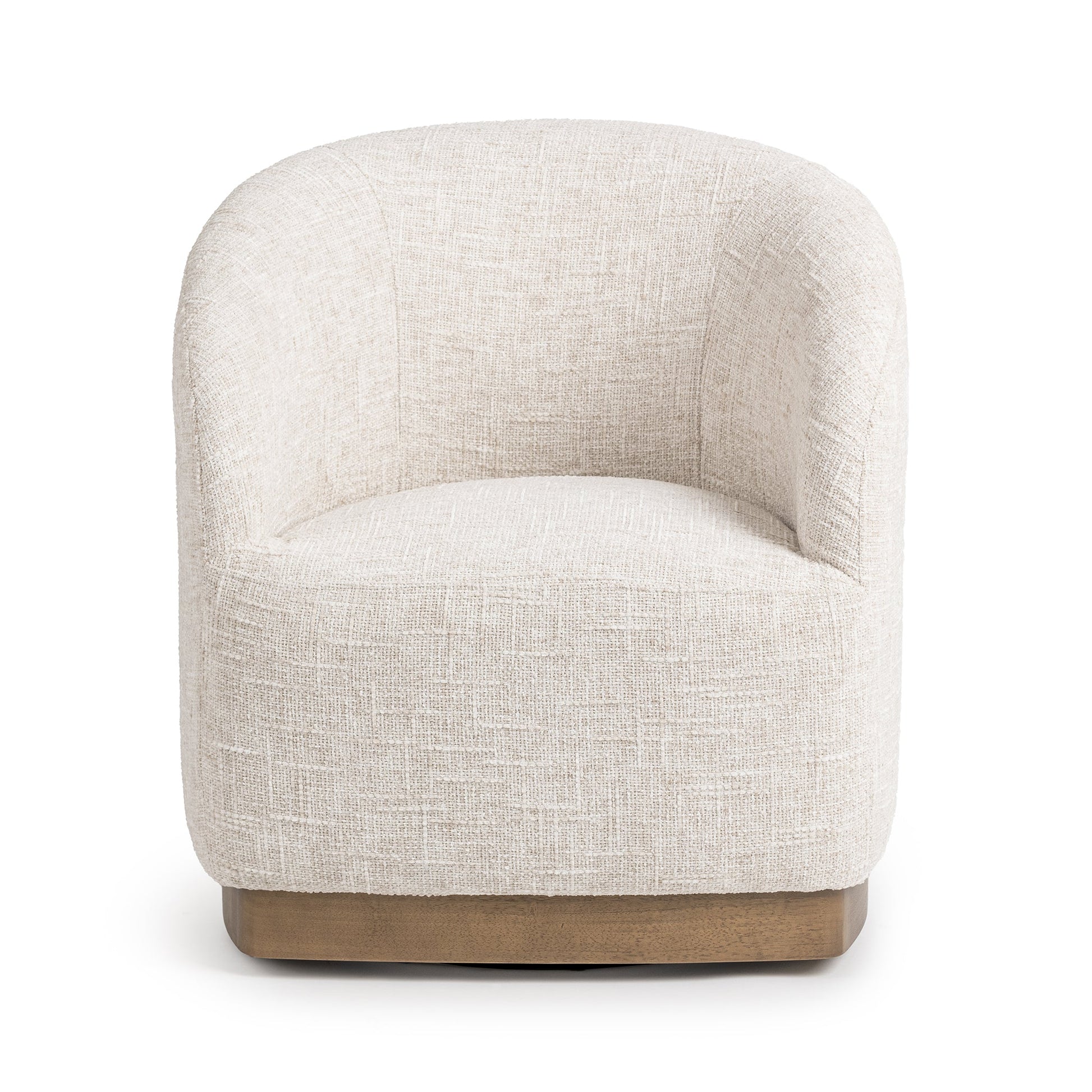 Diah Swivel Accent Chair - Toasted Linen