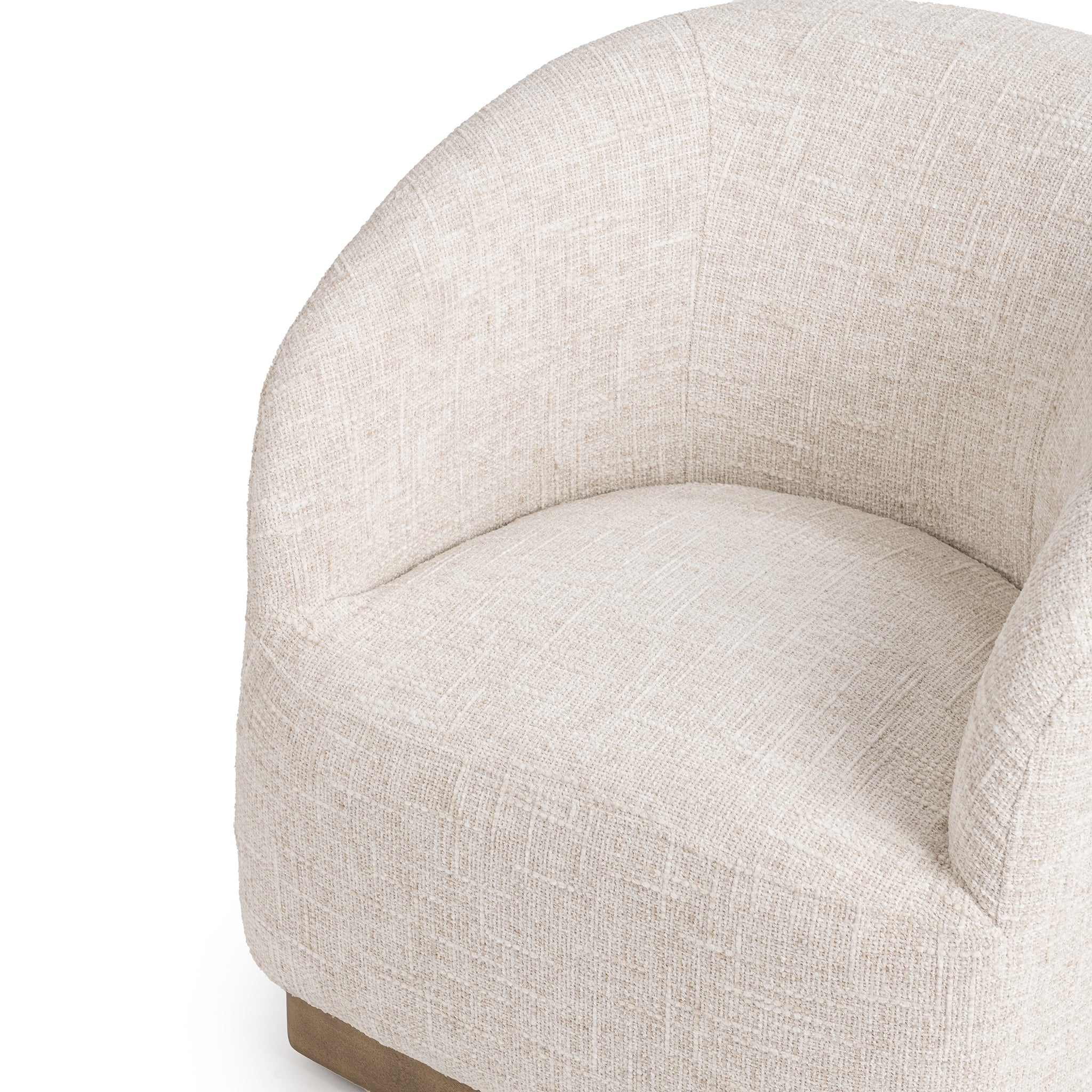 Diah Swivel Accent Chair - Toasted Linen