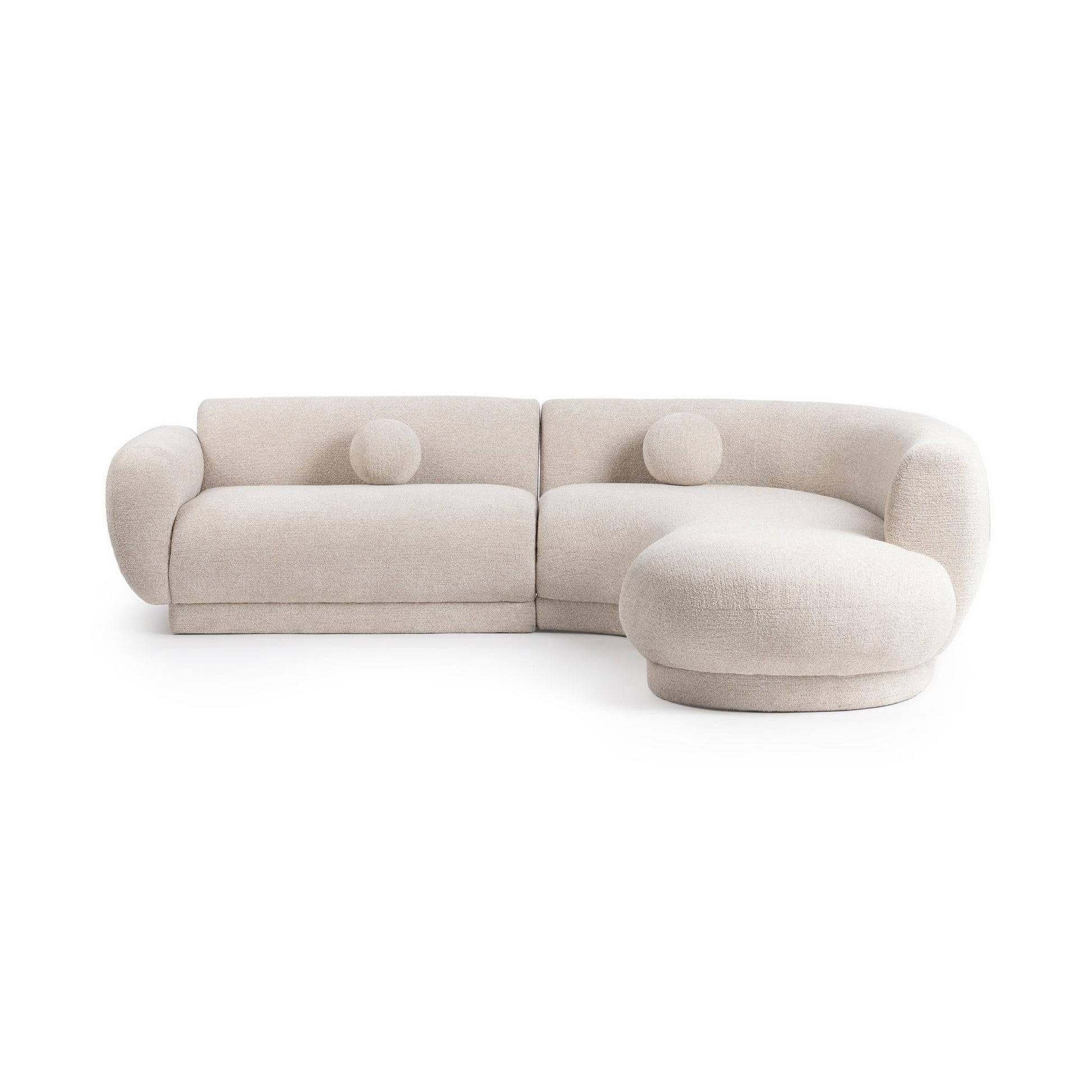Serena 2 Piece Sectional - Buttercream