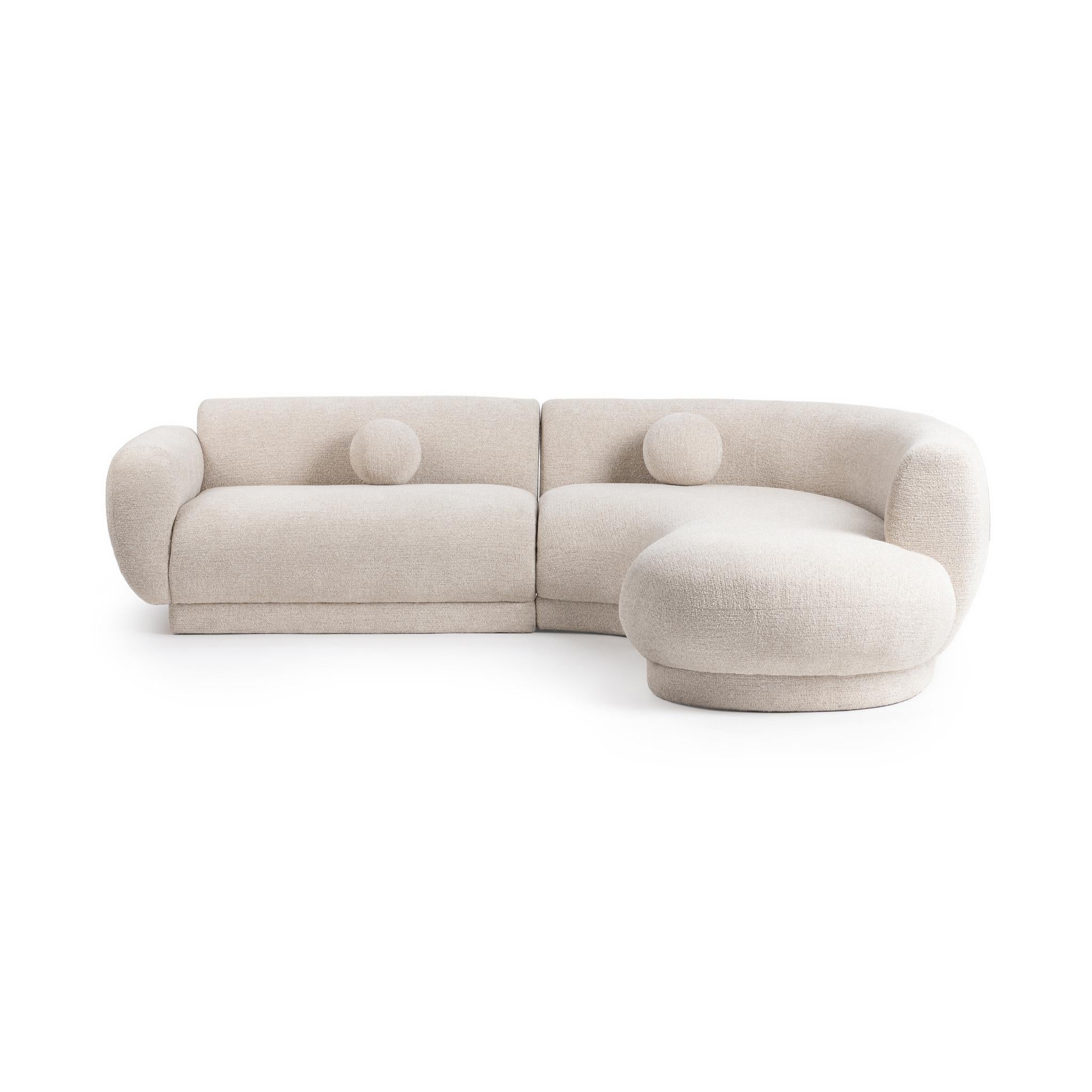 Serena 2 Piece Sectional - Buttercream