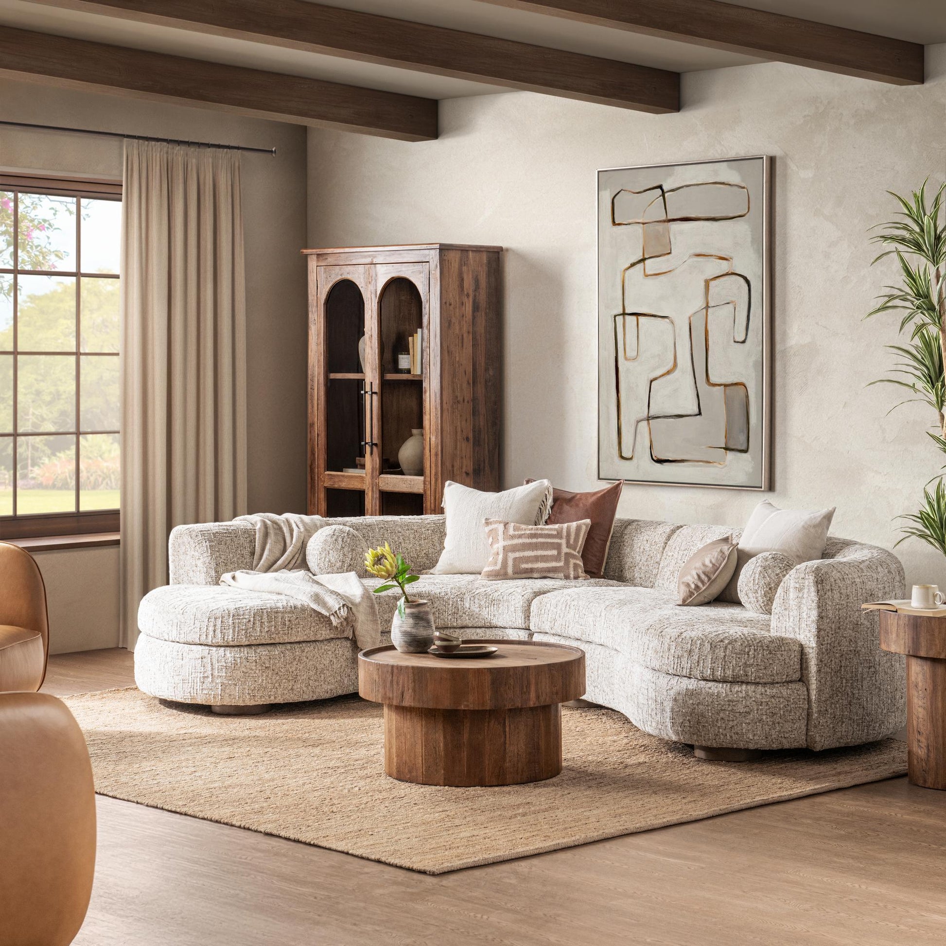 Concord 2 Piece Sectional - Frosty Oat