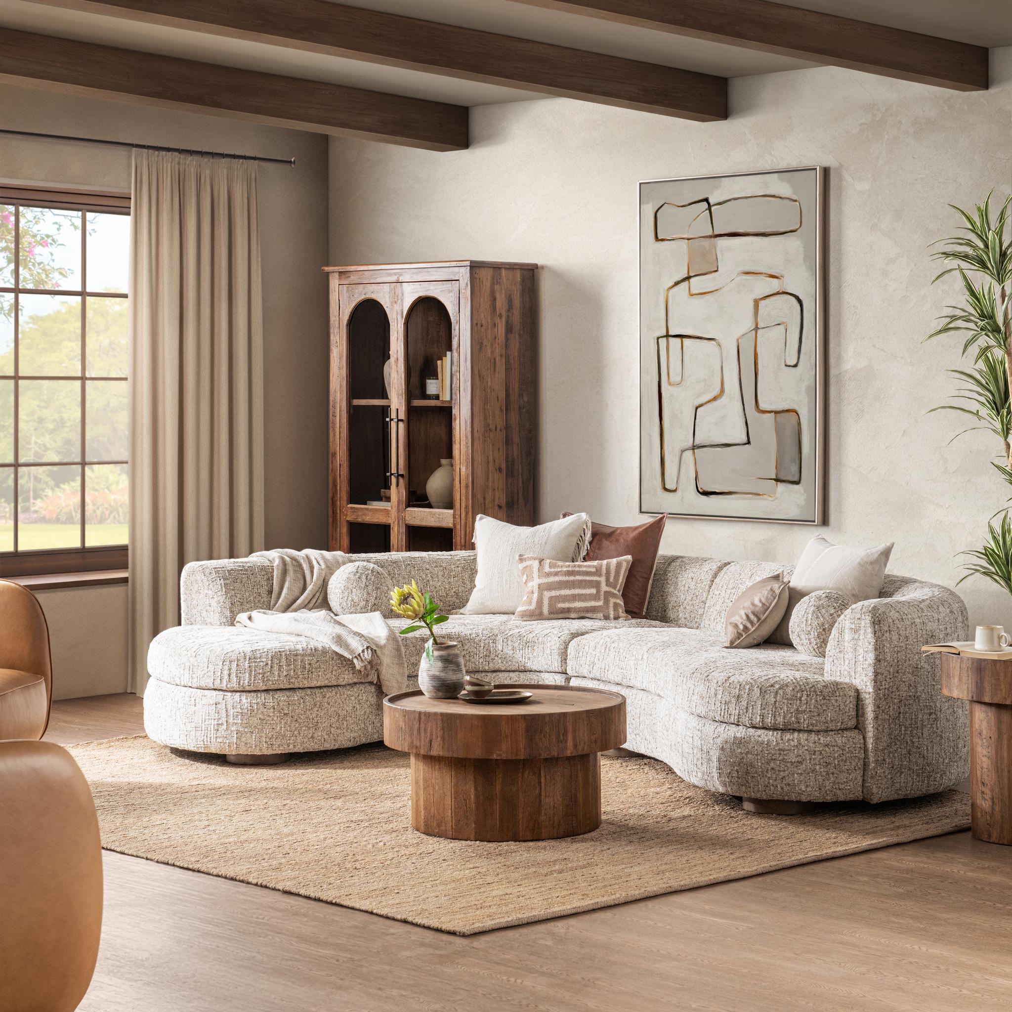 Concord 2 Piece Sectional - Frosty Oat