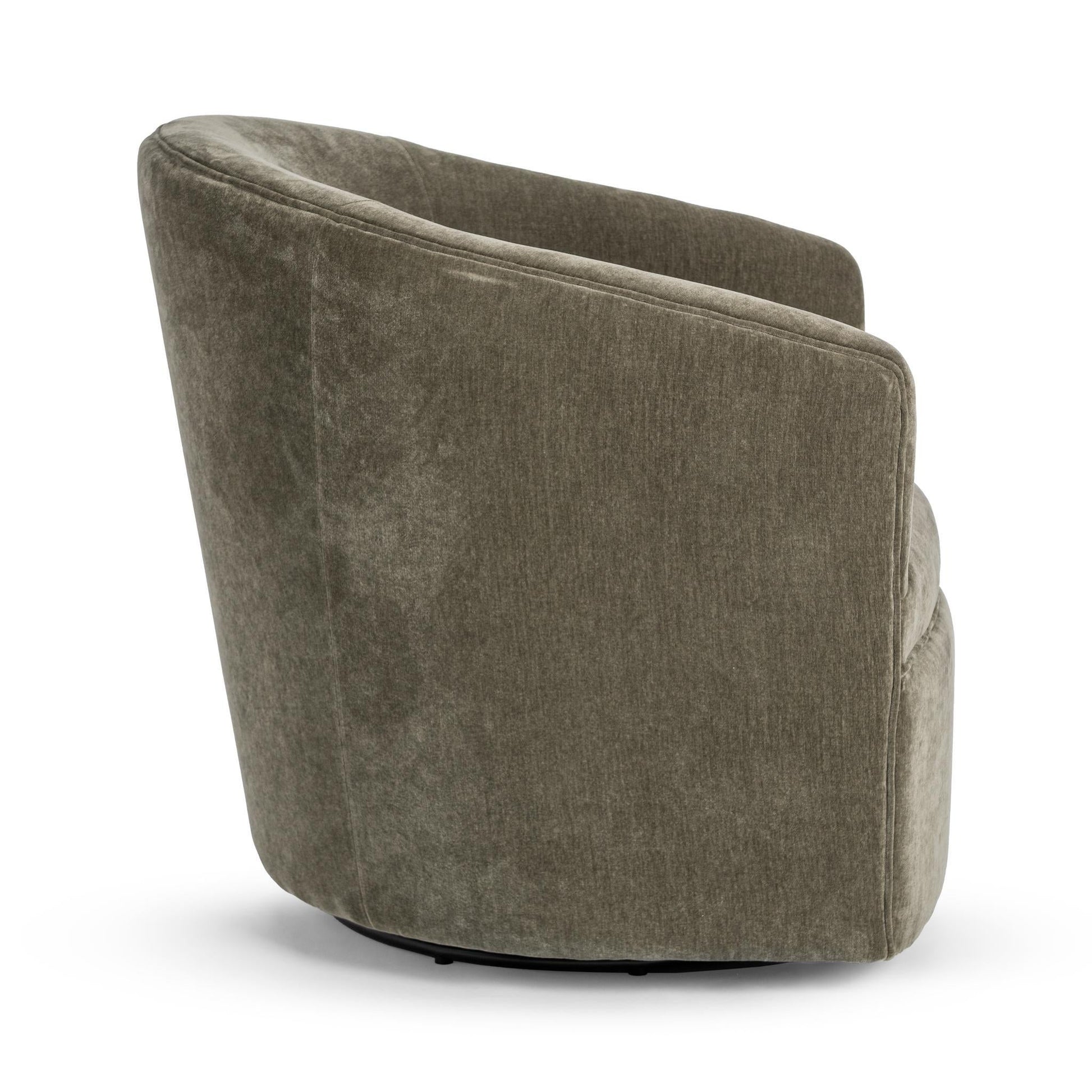 Valencia Swivel Accent Chair - Olive Moss