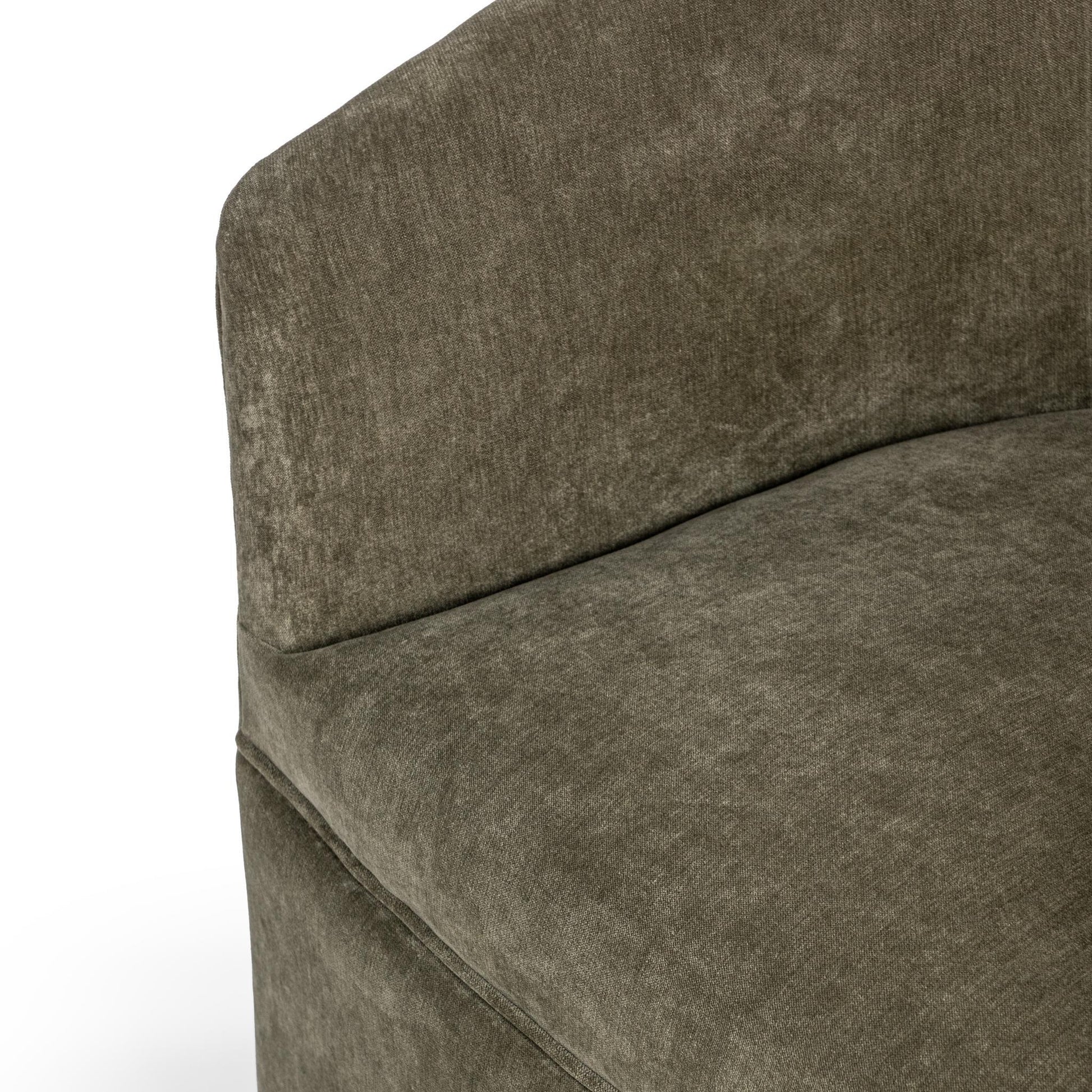 Valencia Swivel Accent Chair - Olive Moss