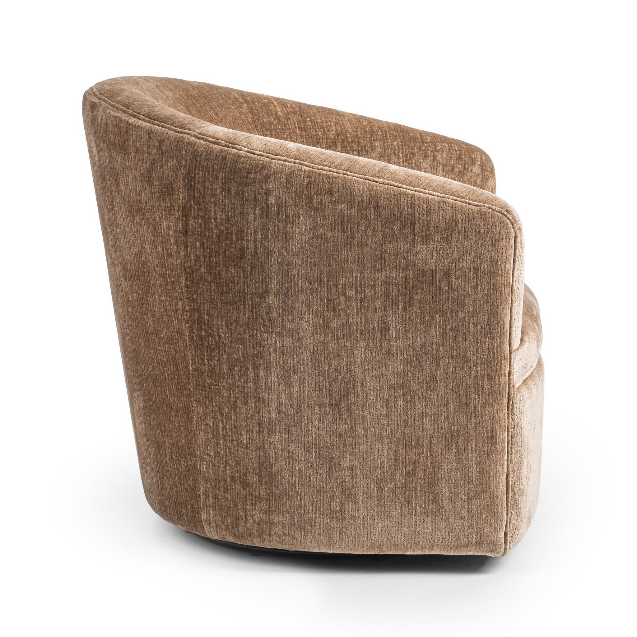 Valencia Swivel Accent Chair - Walnut Heather