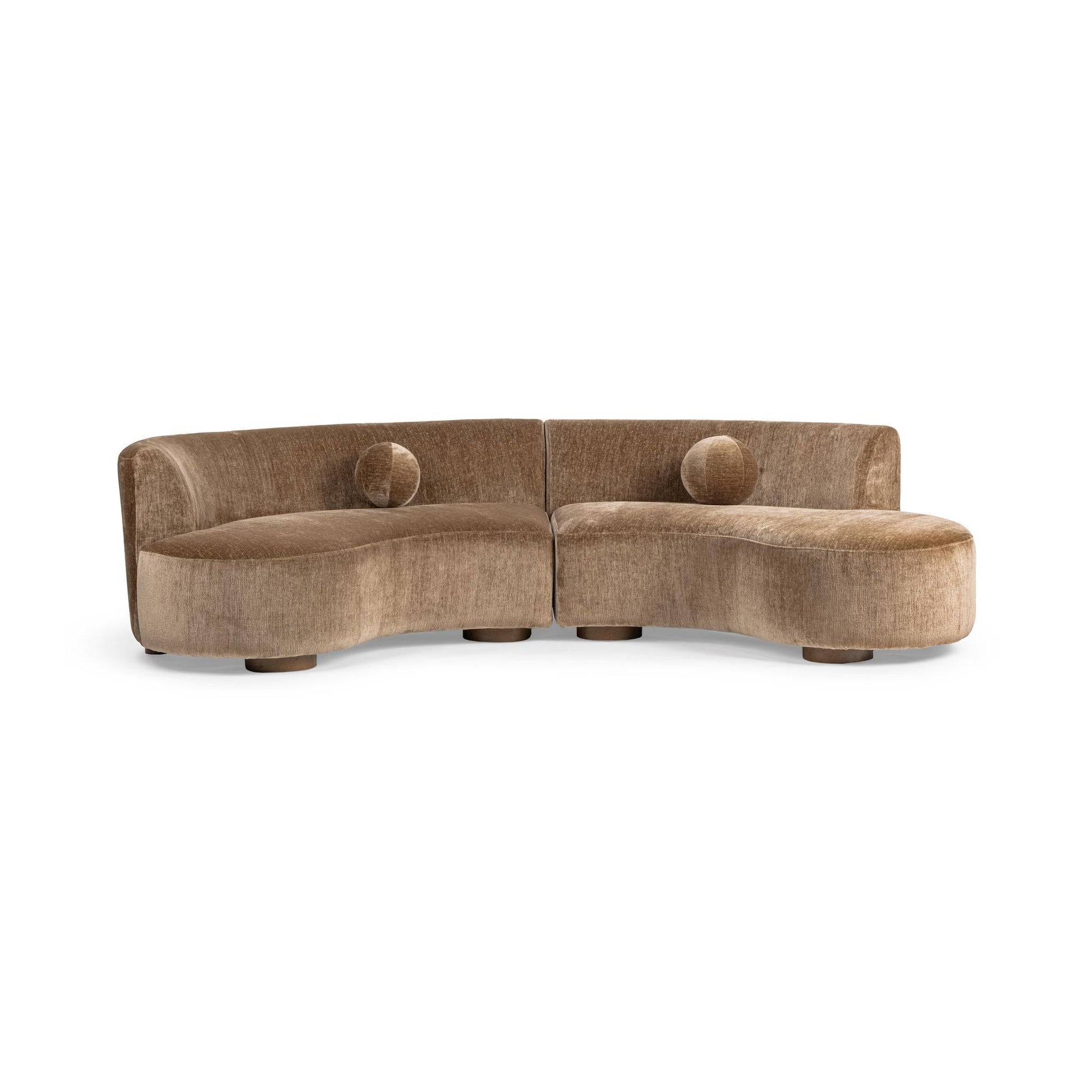 Octavia 2 Piece Sectional - Walnut Heather