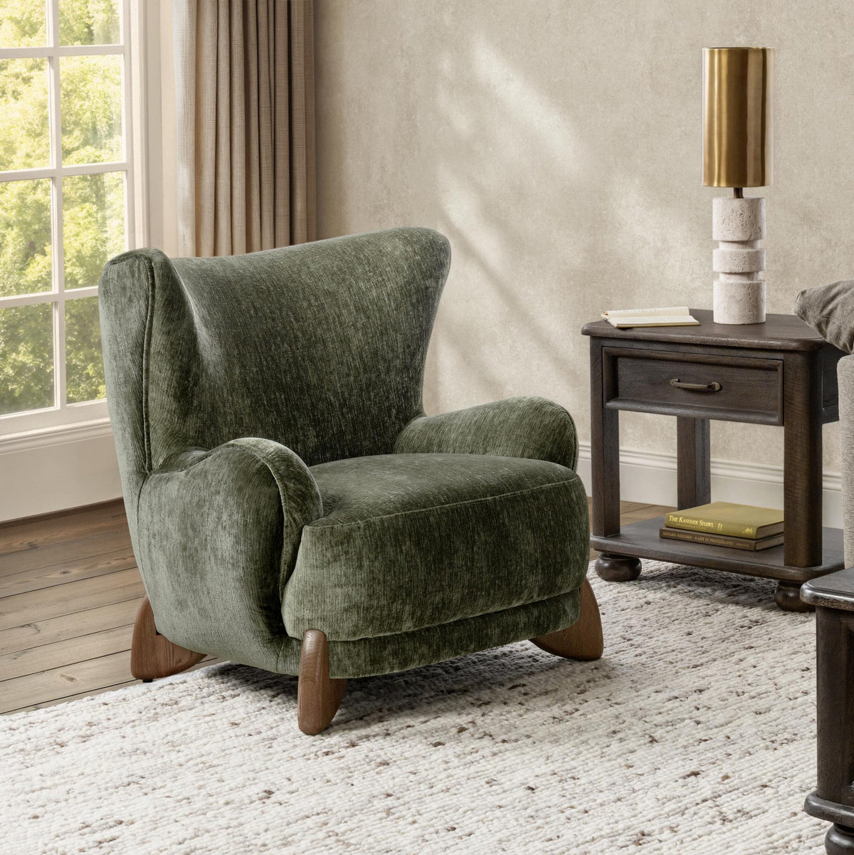 Riya Accent Chair - Alpine Green by Classic Home - view 7