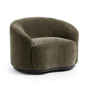 Beverly Swivel Accent Chair - Olive Moss