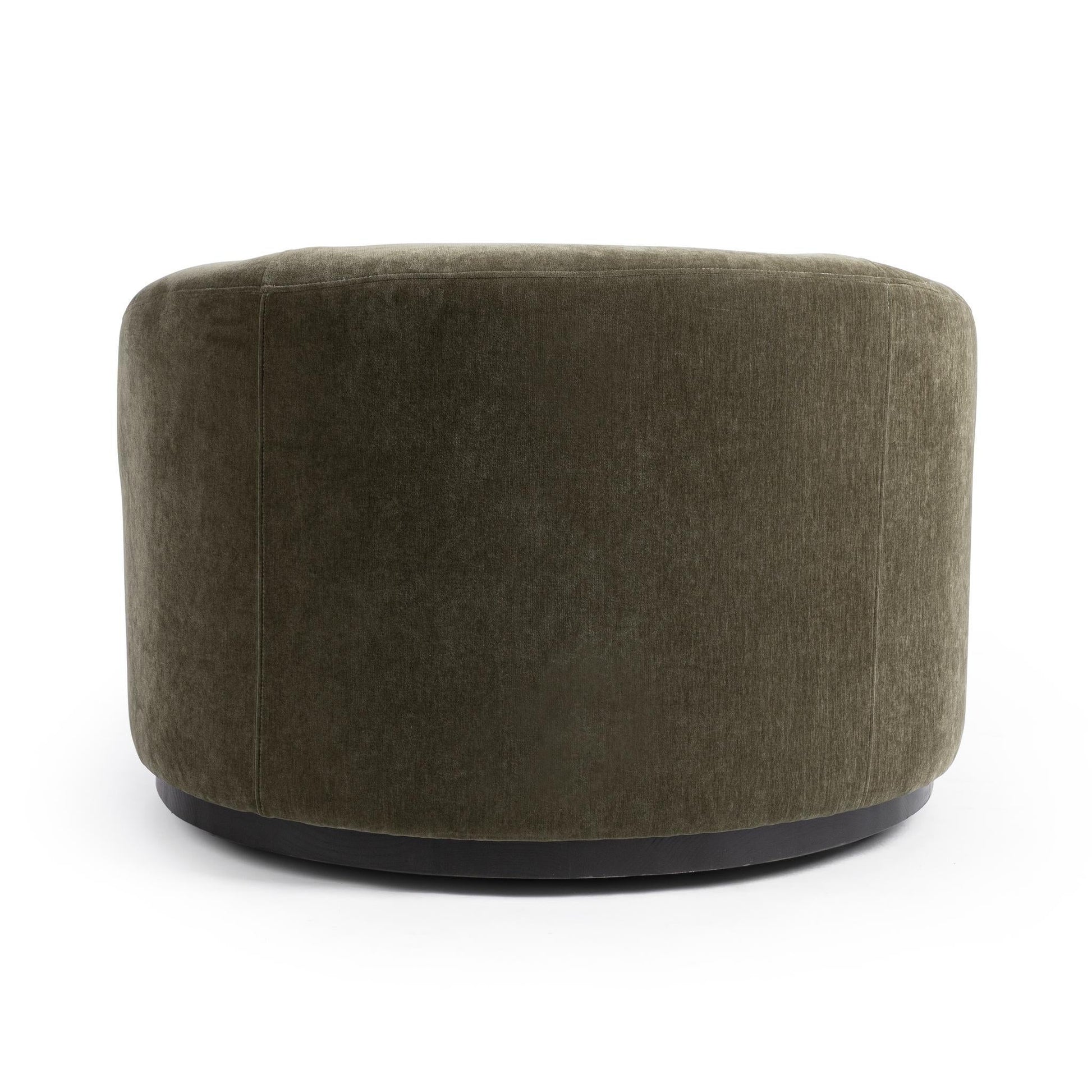 Beverly Swivel Accent Chair - Olive Moss