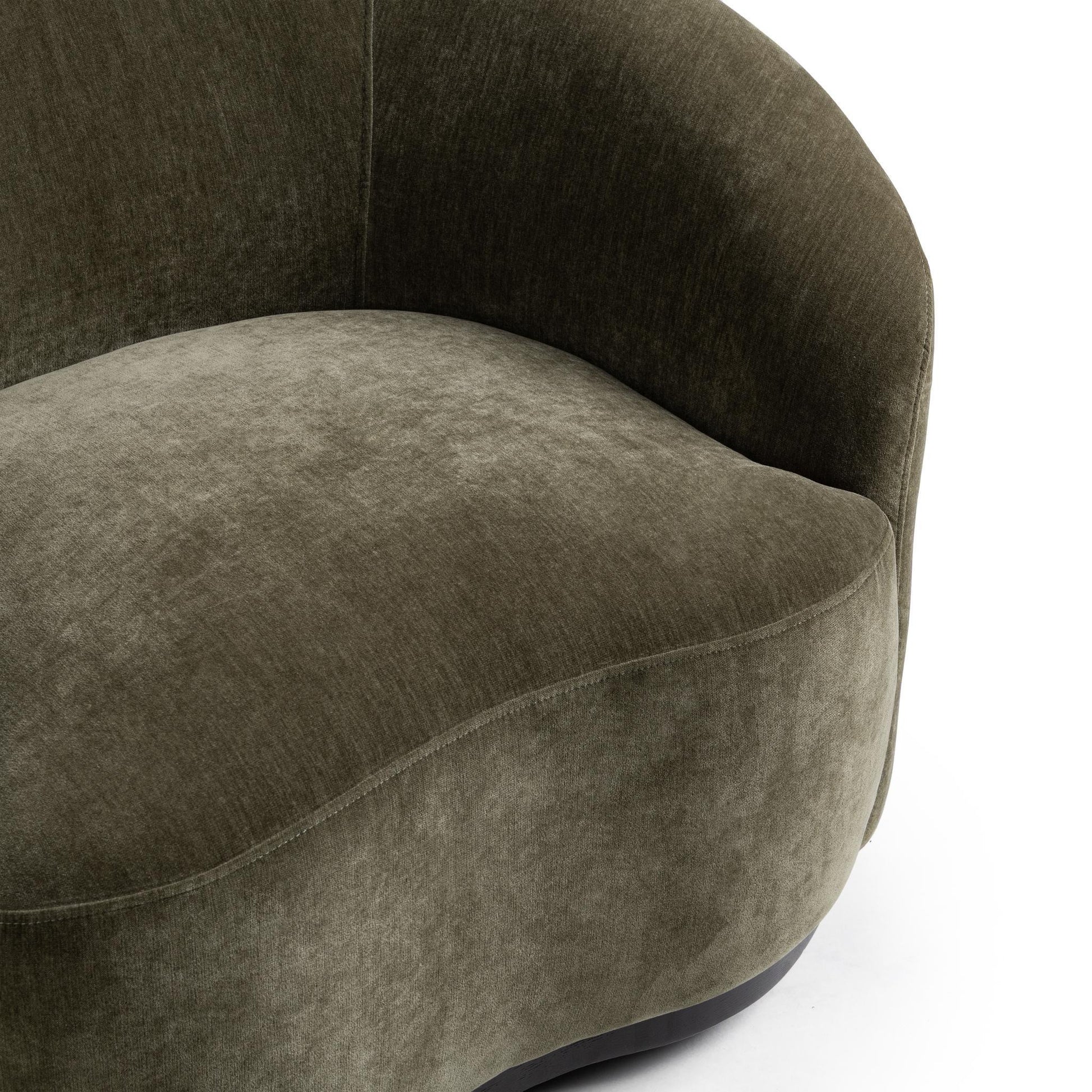 Beverly Swivel Accent Chair - Olive Moss