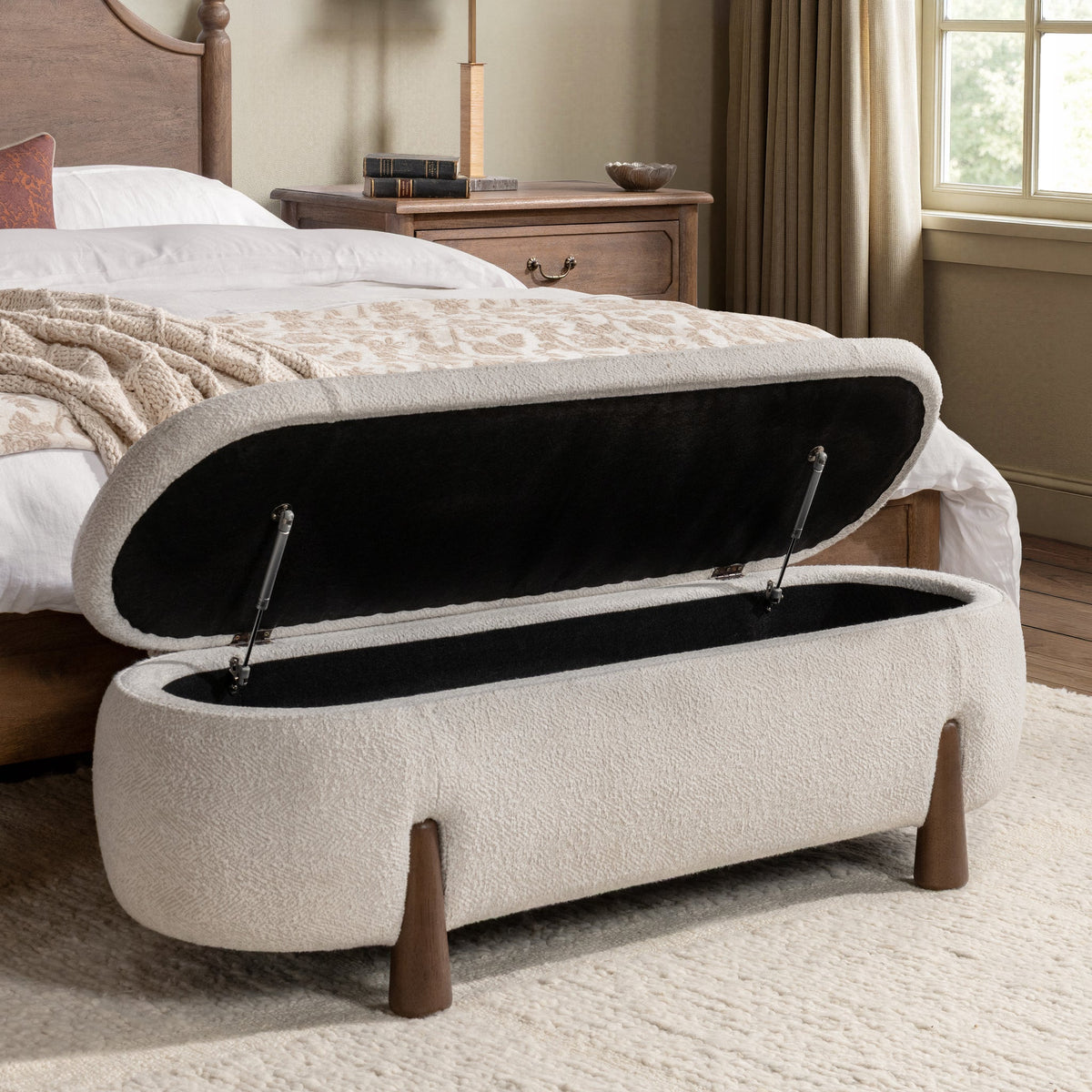 Riva Storage Bench - Winter Weave by Classic Home - view 8