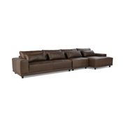 Hauser Leather Sectional w/RAF Chaise