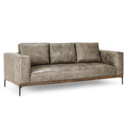 Bentley Leather Sofa - Storm Gray MX