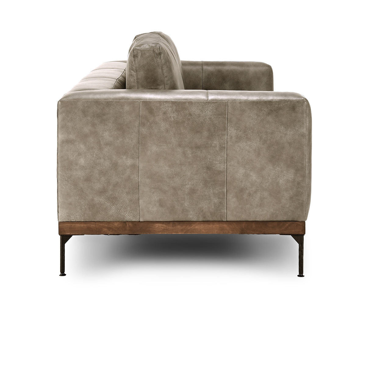 Bentley Leather Sofa - Storm Gray MX