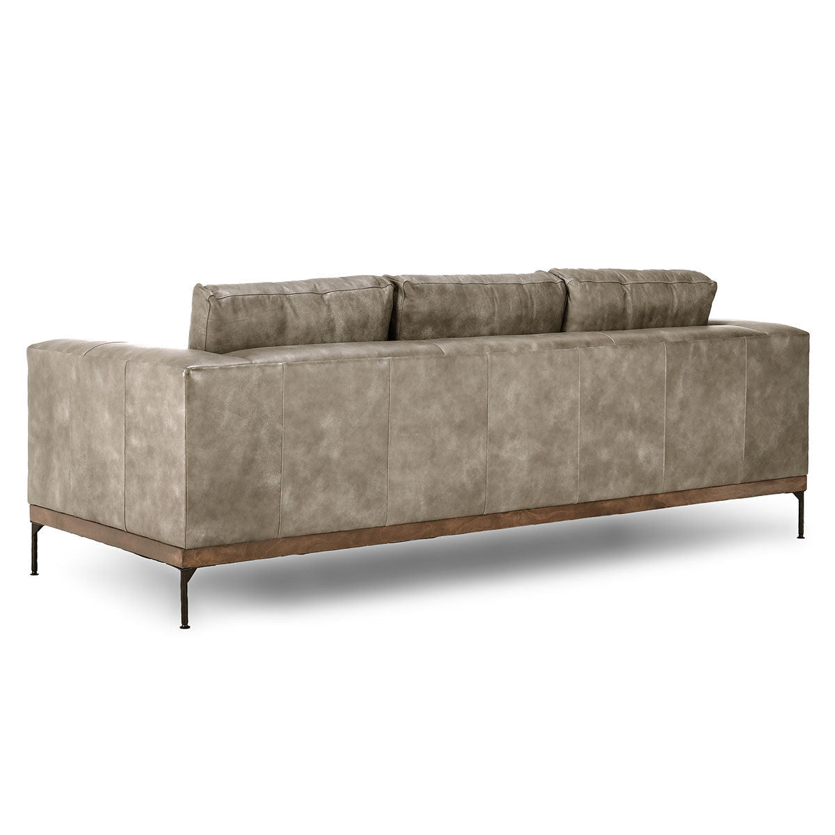 Bentley Leather Sofa - Storm Gray MX