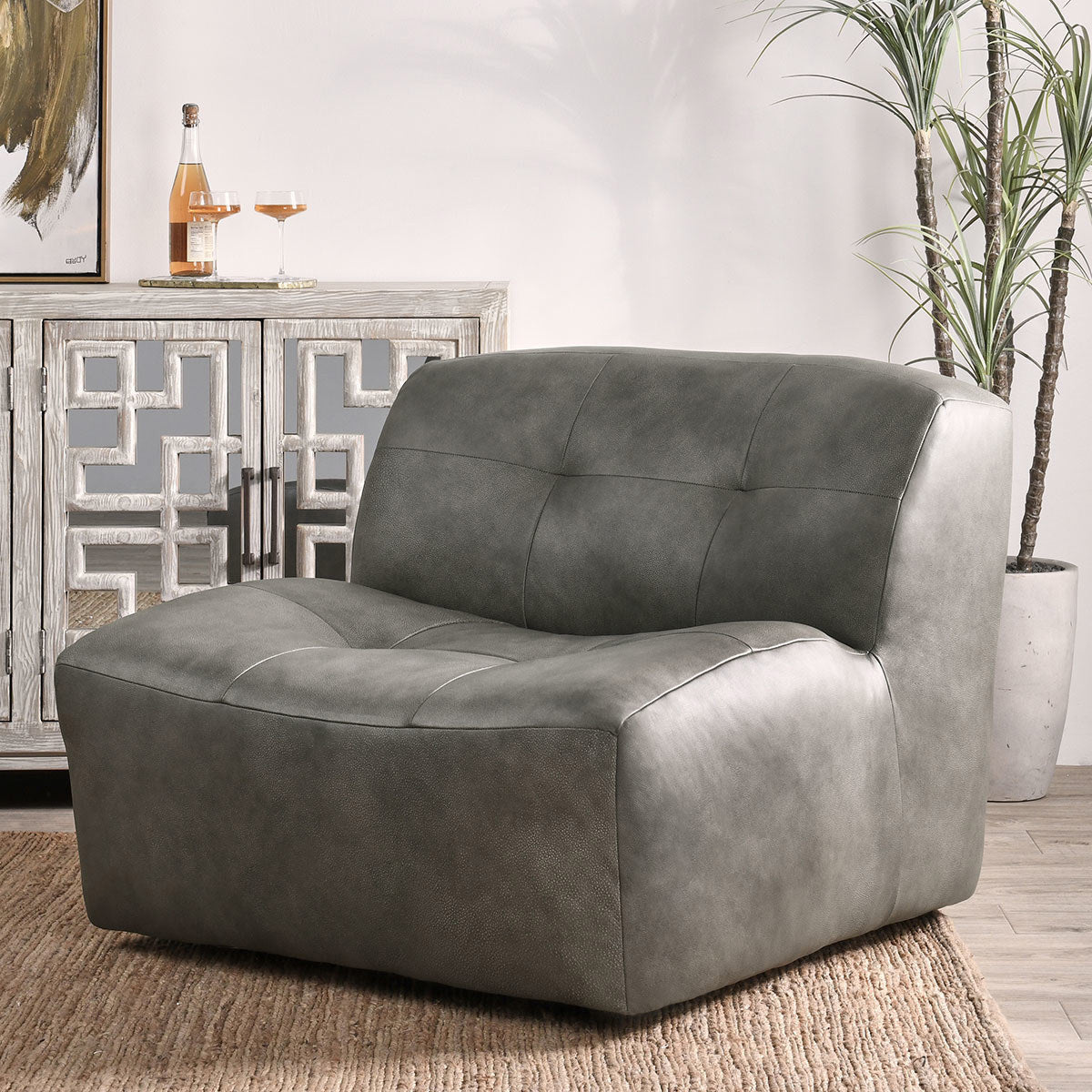 Gabriel Swivel Chair - Storm Gray MX