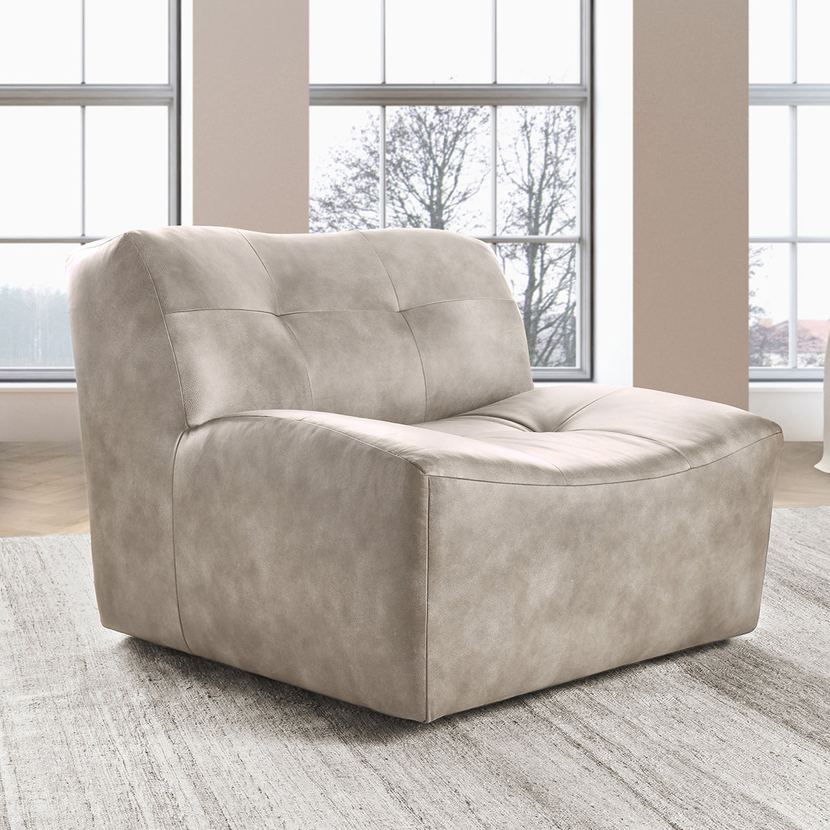 Gabriel Swivel Chair - Overcast Gray MX