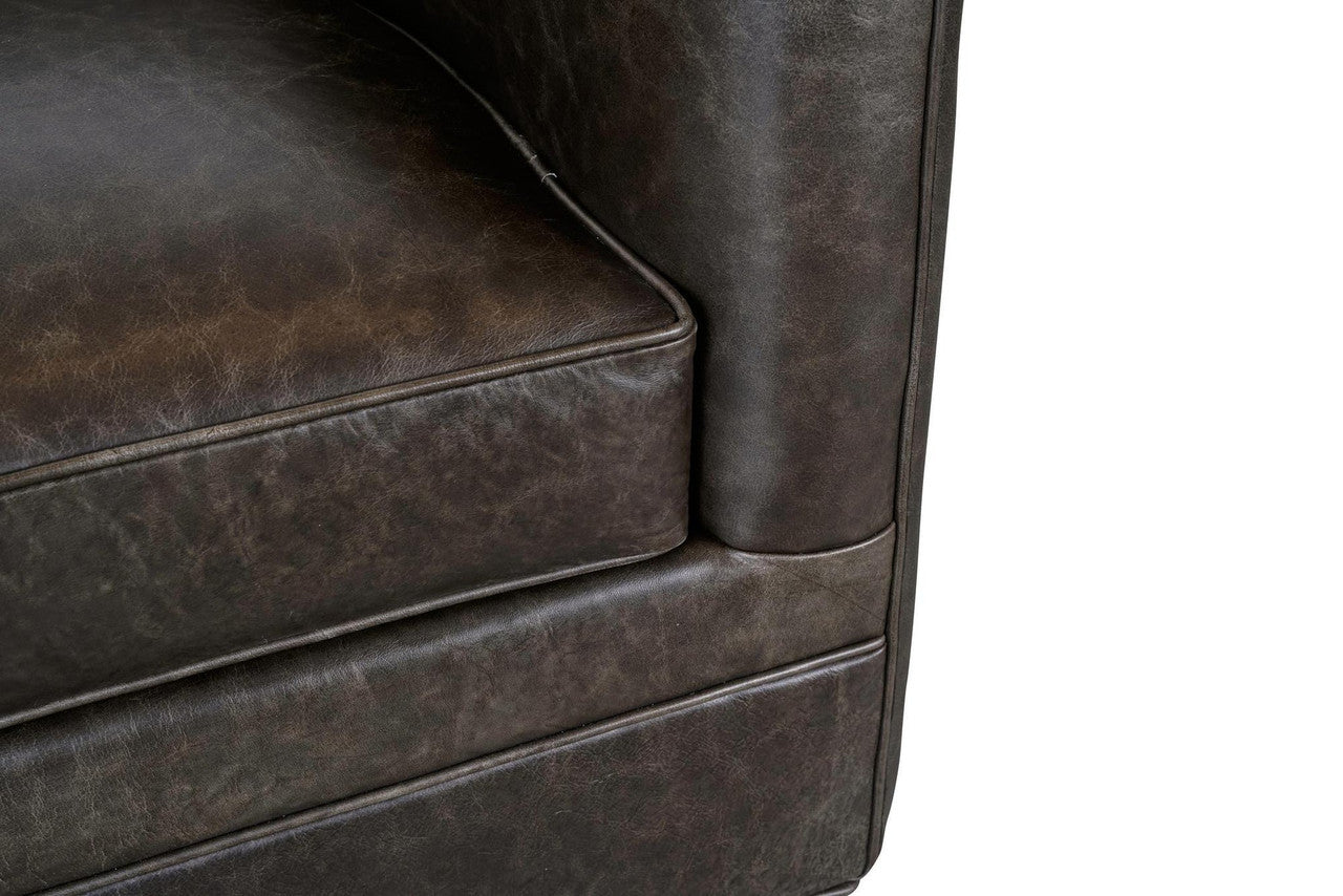 Menard Slate Leather Accent Chair