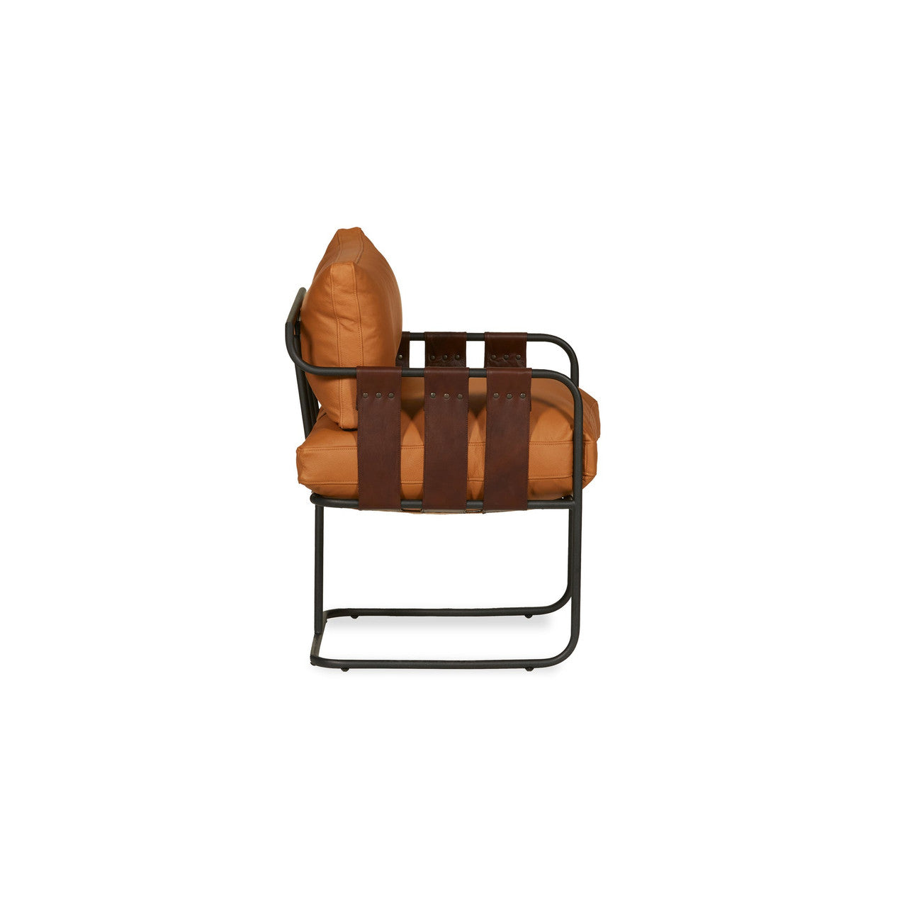 Toluca Leather Accent Chair - Harvest Brown MX