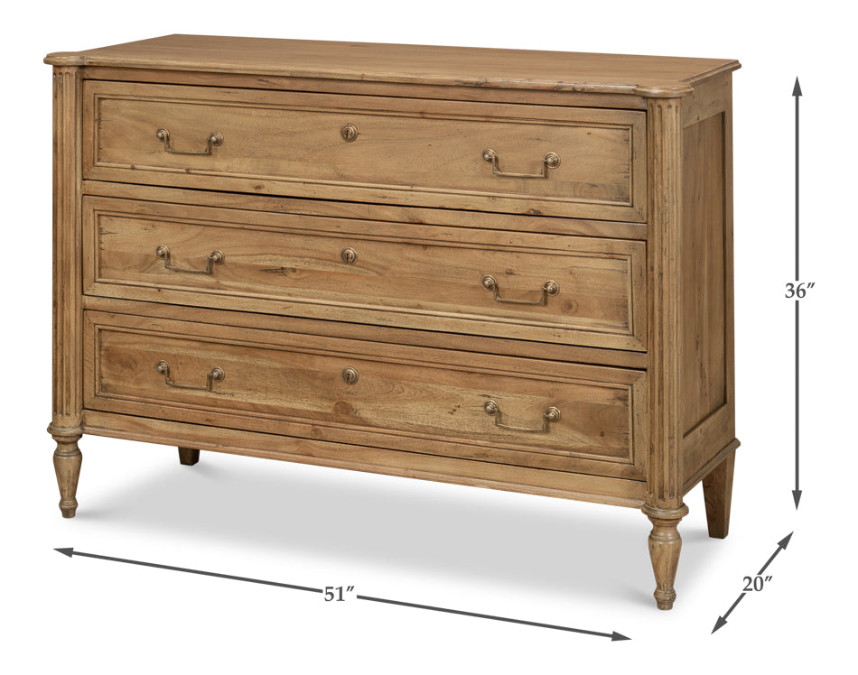 Chamberlain Chest Of Drawers, Driftwood by Sarreid Ltd - view 7