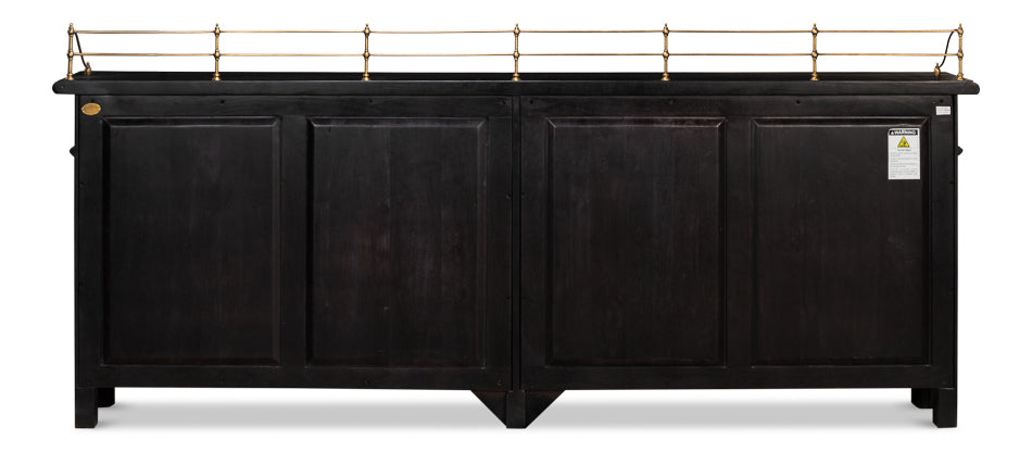 Covent Gardens Sideboard, Ebony by Sarreid Ltd - view 8