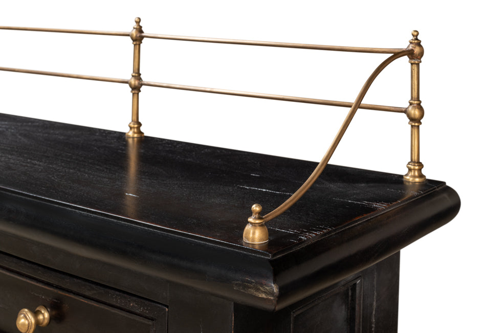 Covent Gardens Sideboard, Ebony by Sarreid Ltd - view 11
