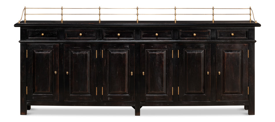 Covent Gardens Sideboard, Ebony by Sarreid Ltd - view 2