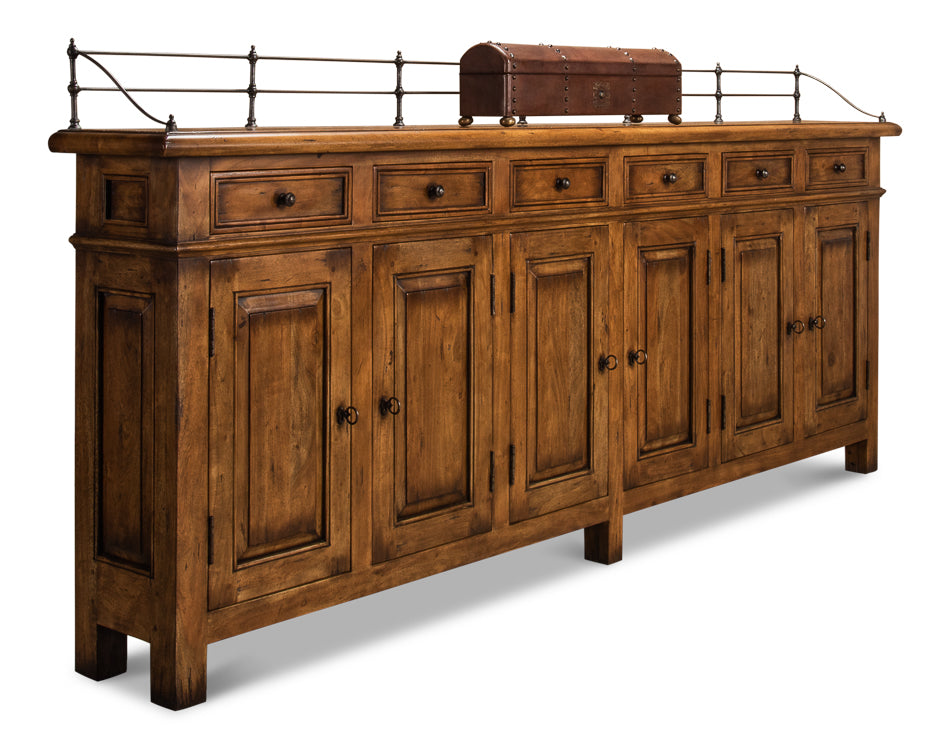 Covent Gardens Sideboard, Fruitwood by Sarreid Ltd - view 7