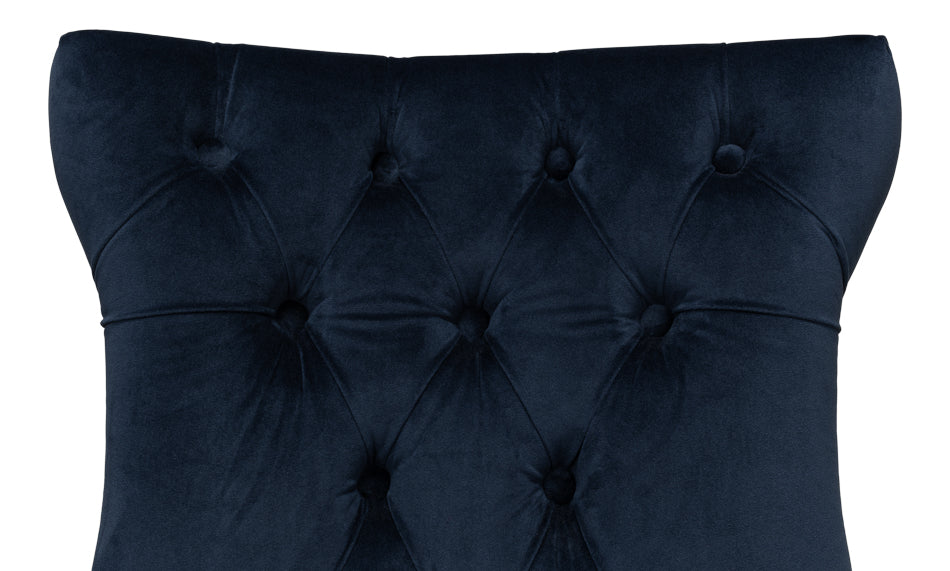 Sophie Side Chair, Blue Velvet by Sarreid Ltd - view 8