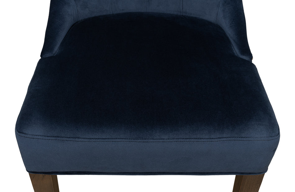 Sophie Side Chair, Blue Velvet by Sarreid Ltd - view 10