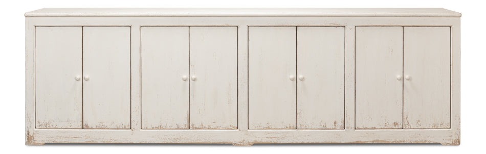 Eight Is Enough Sideboard, Whitewash by Sarreid Ltd - view 2