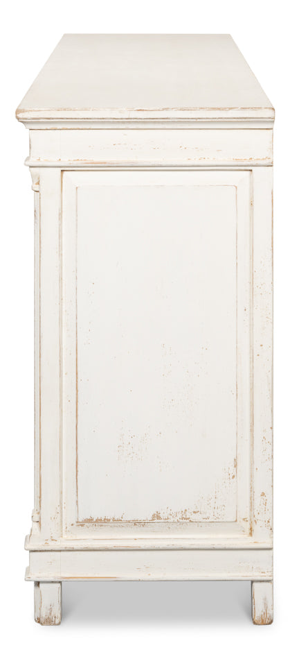 Marksman Sideboard, Whitewash by Sarreid Ltd - view 9