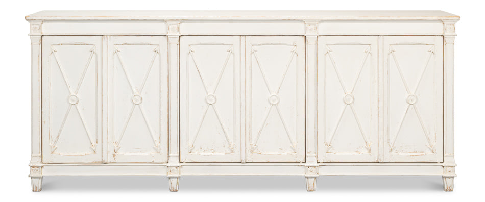 Marksman Sideboard, Whitewash by Sarreid Ltd - view 2
