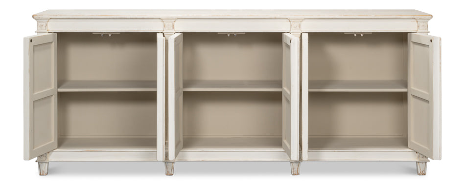 Marksman Sideboard, Whitewash by Sarreid Ltd - view 3