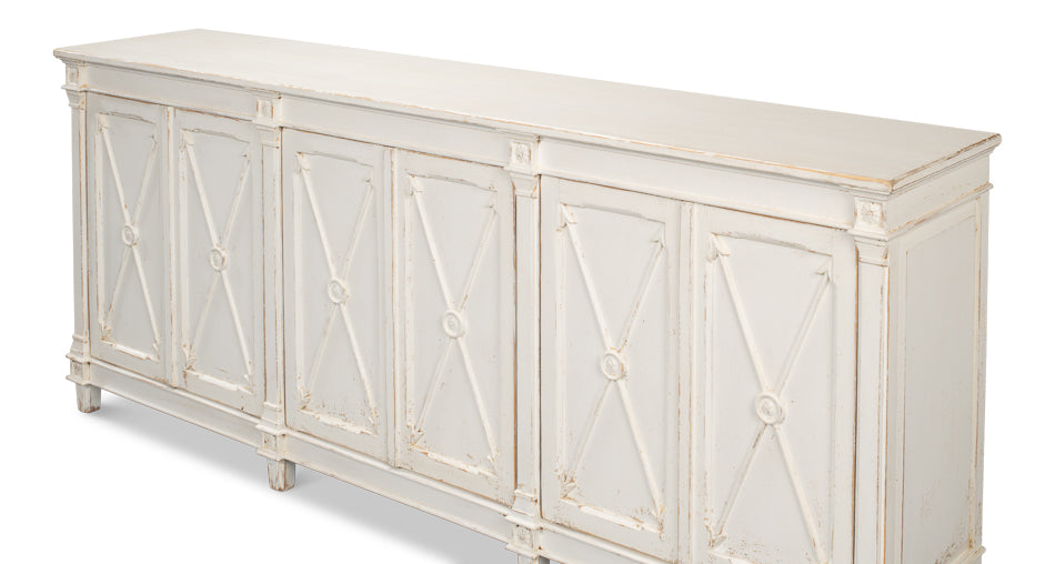 Marksman Sideboard, Whitewash by Sarreid Ltd - view 4