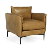 Abigail Leather Club Chair