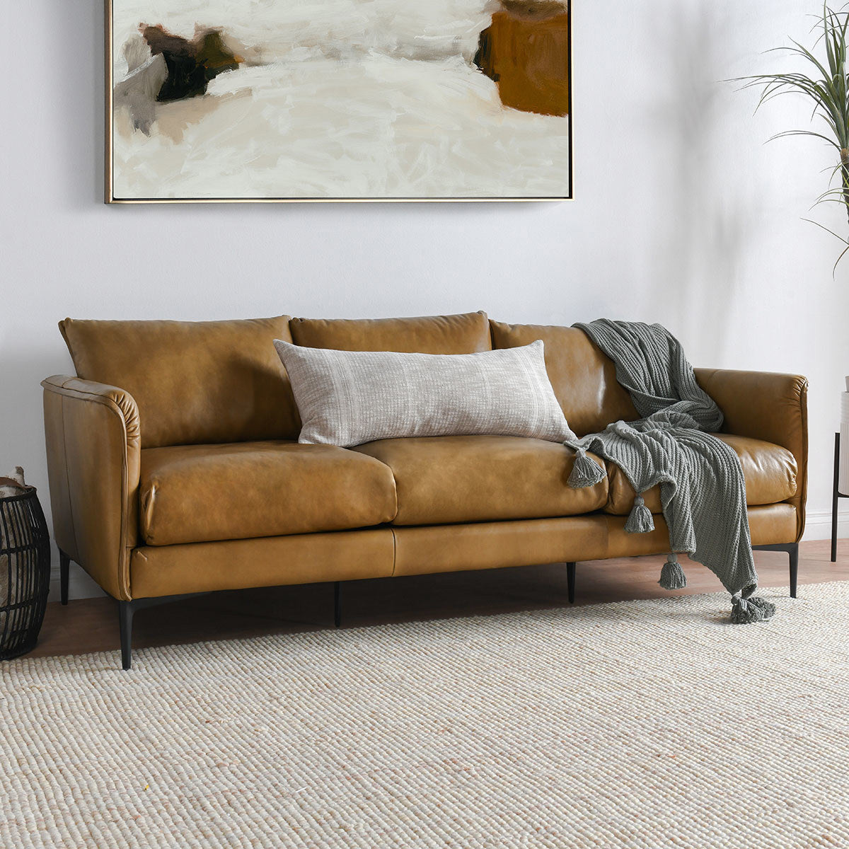 Abigail Leather Sofa